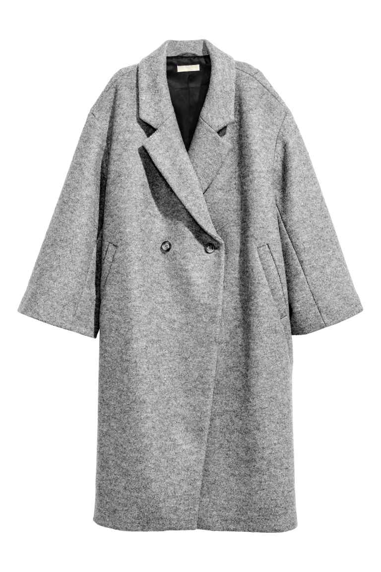 Oversized wool coat